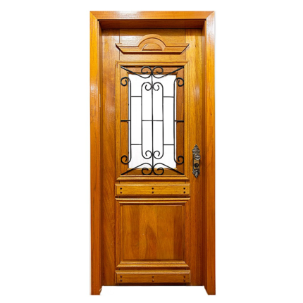 PORTA MACIÇA REALEZA COM GRADE CEDRO ARANA