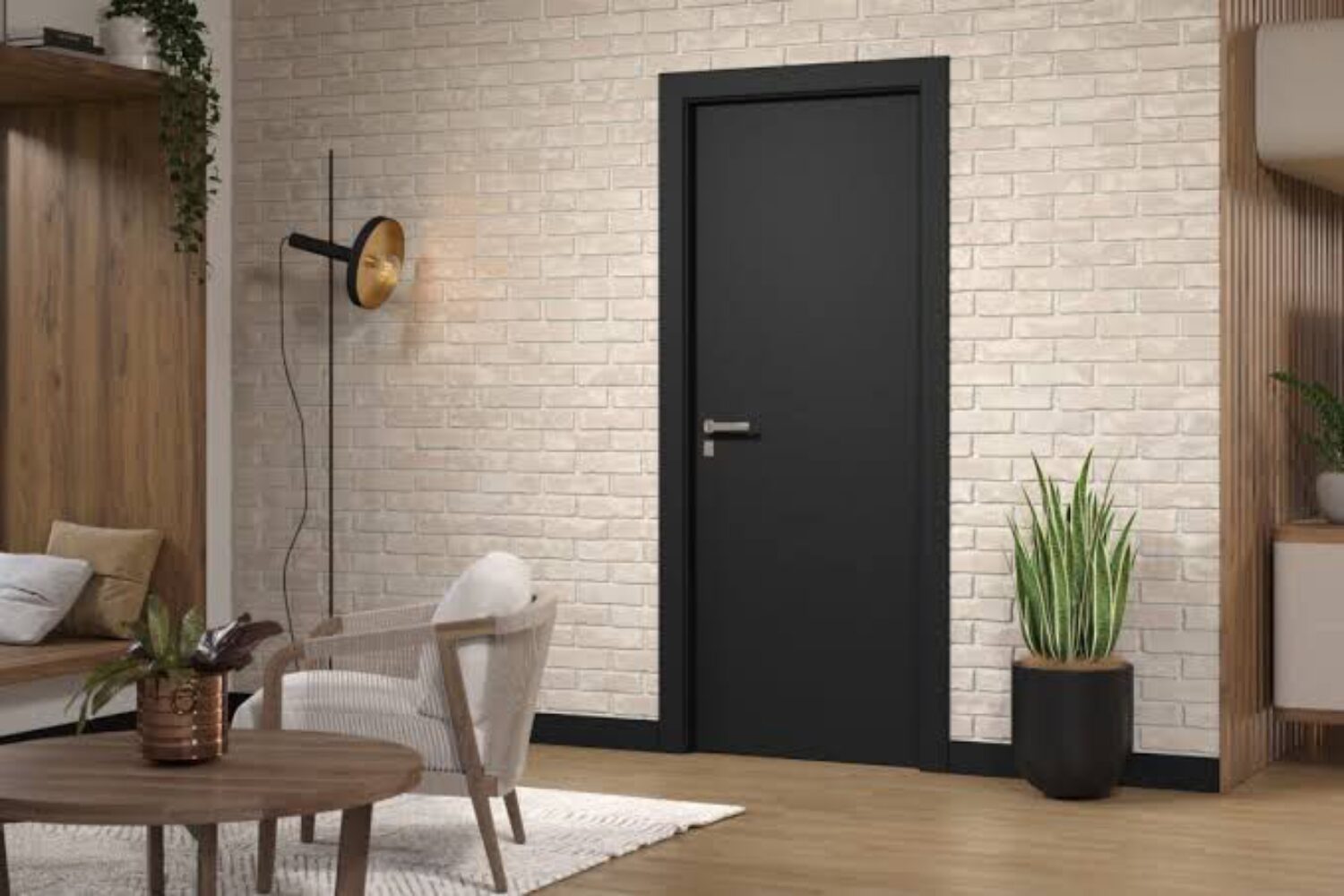 PORTA PET PRETA EM AMBIENTE