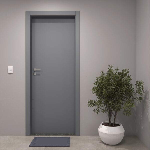 PORTA CINZA EM AMBIENTE 2