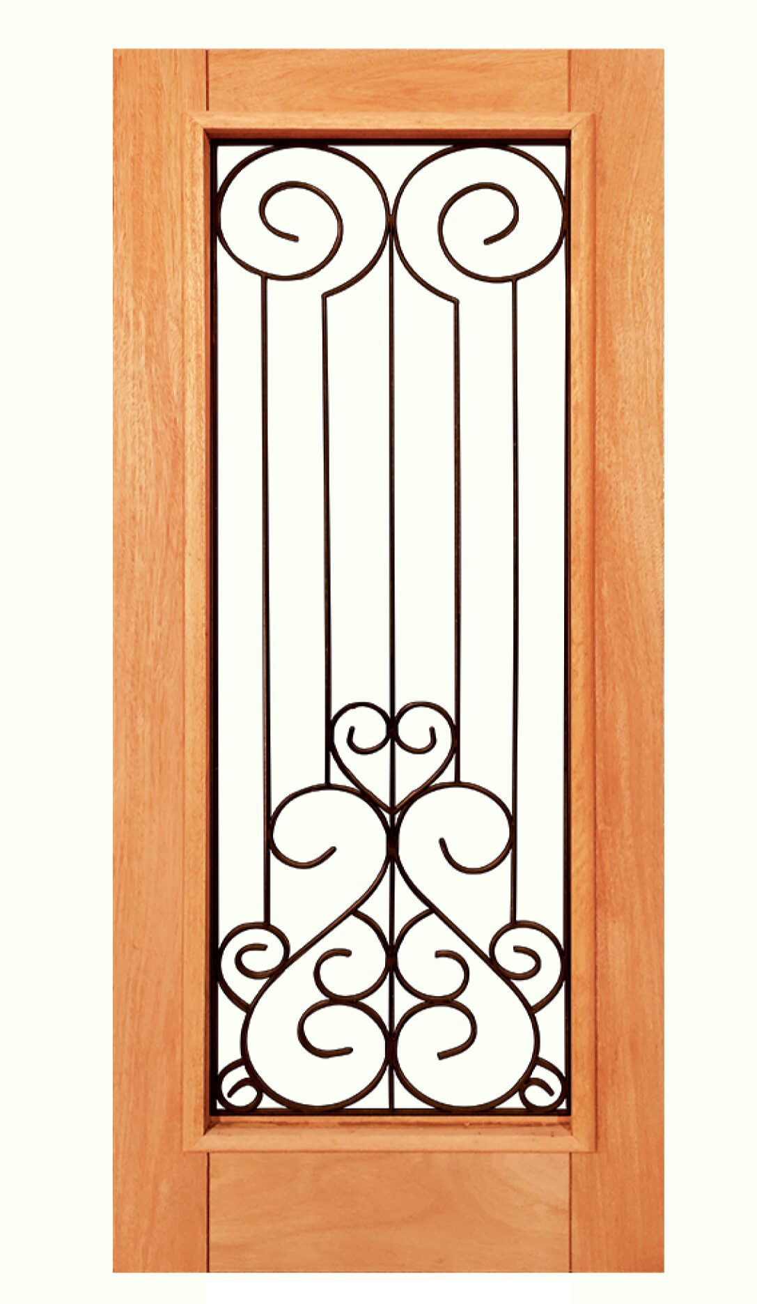 PORTA MACIÇA TOSCANA II COM GRADE